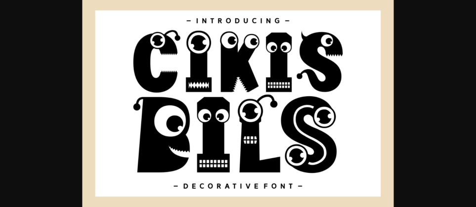 Cikis Bils Font Poster 3