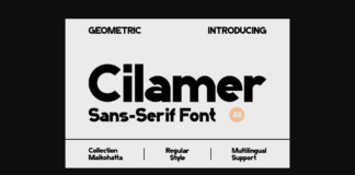 Cilamer Font Poster 1