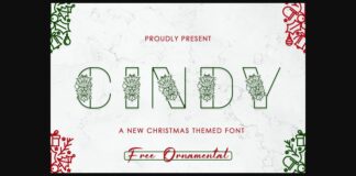 Cindy Font Poster 1