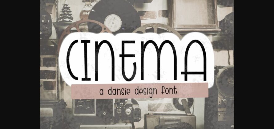 Cinema Font Poster 3