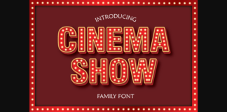 Cinema Show Font Poster 1