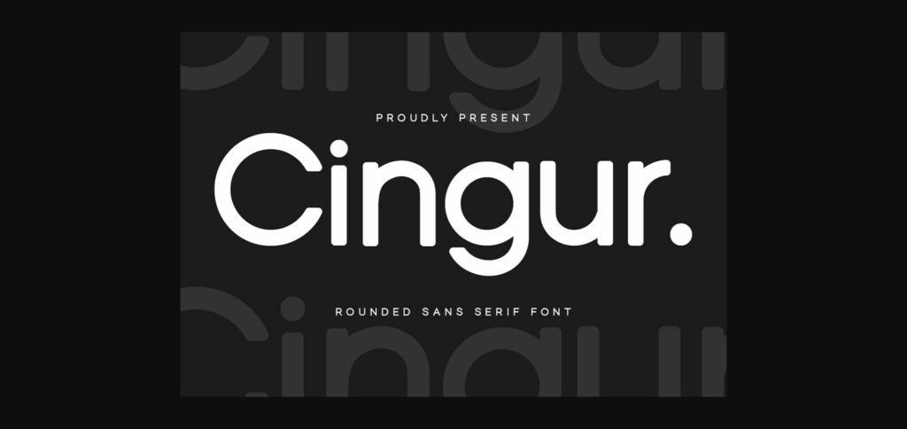 Cingur Font Poster 1