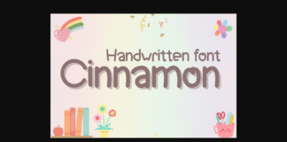 Cinnamon Font Poster 1