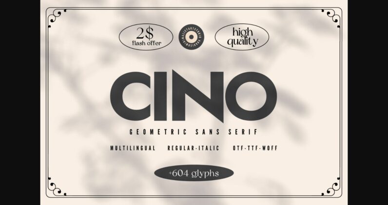 Cino Font Poster 3