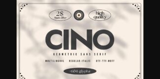 Cino Font Poster 1