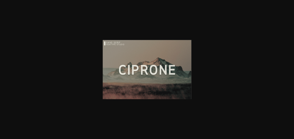 Ciprone Font Poster 1