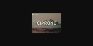 Ciprone Font Poster 1