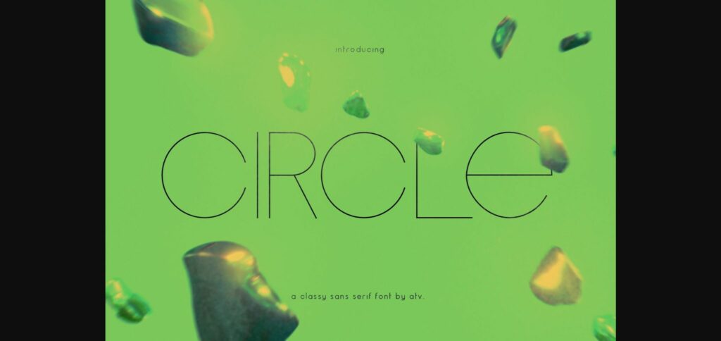 Circle Font Poster 1