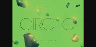 Circle Font Poster 1