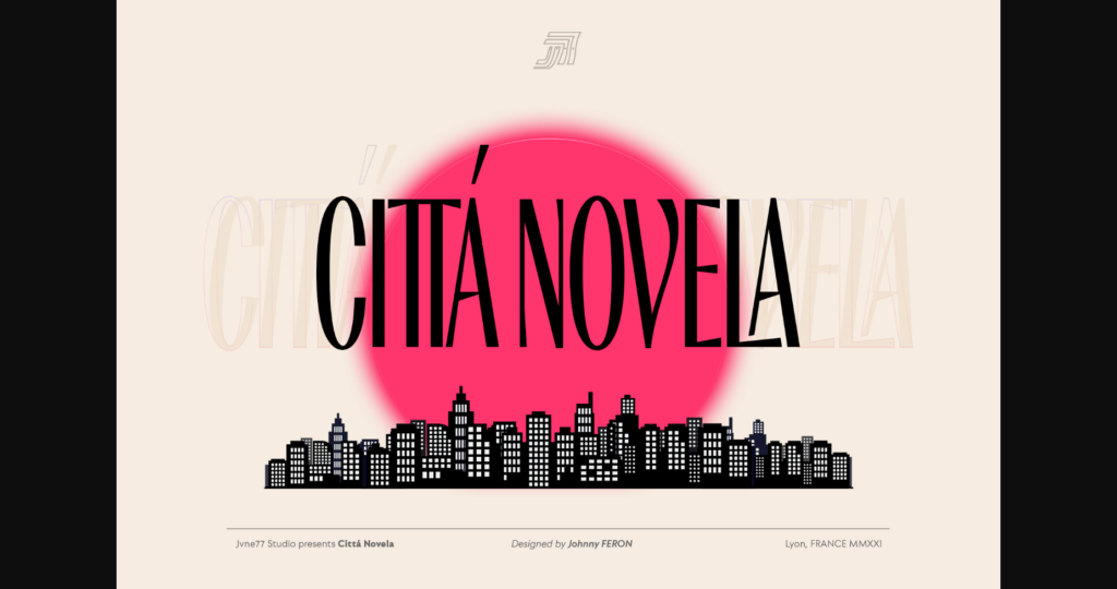 Citta Novela Font Poster 3