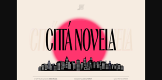 Citta Novela Font Poster 1