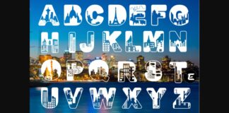 City Scapes Graphics Font Poster 1