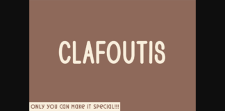 Clafoutis Font Poster 1