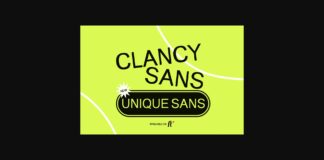 Clancy Font Poster 1