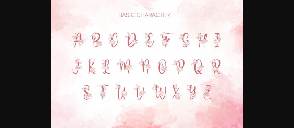 Clarissa Monogram Font Poster 7