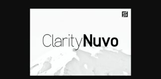 Clarity Nuvo Font Poster 1