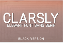 Clarsly Black Font