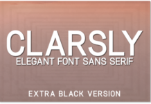 Clarsly Extra Black Font