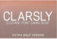 Clarsly Extra Bold Font