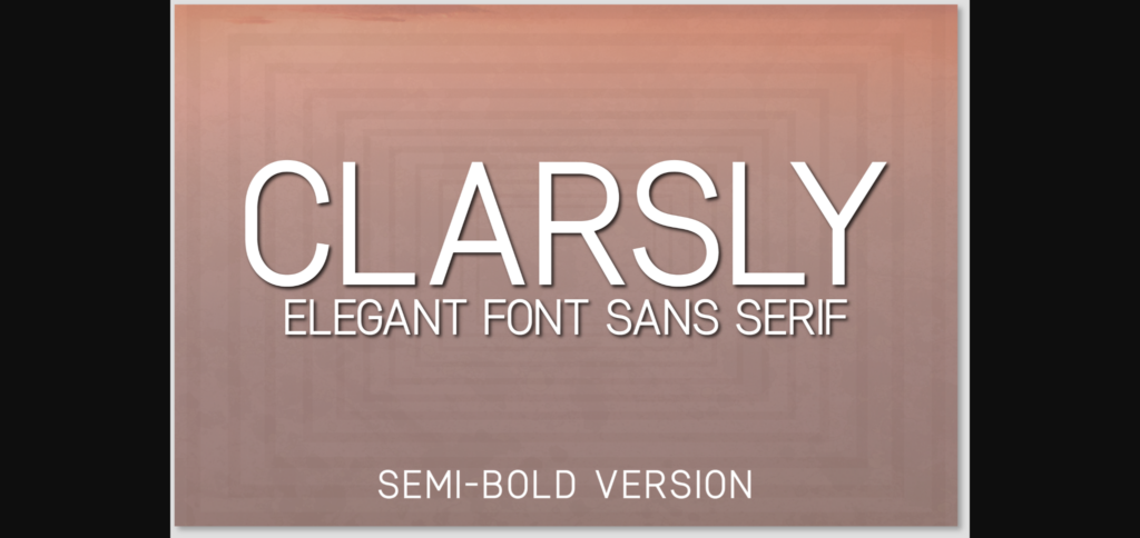 Clarsly Semi-Bold Font Poster 3