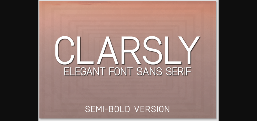 Clarsly Semi-Bold Font Poster 3