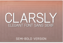 Clarsly Semi-Bold Font