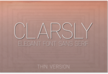 Clarsly Thin Fonts