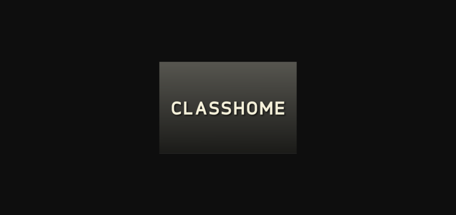 Classhome Font Poster 1