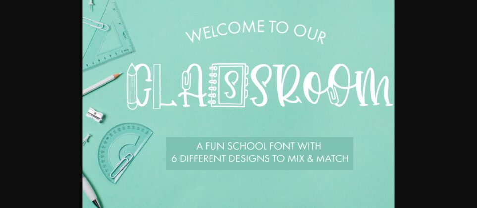 Classroom Font Poster 3