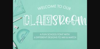 Classroom Font Poster 1