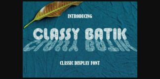 Classy Batik Font Poster 1