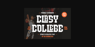 Clasy College Font Poster 1