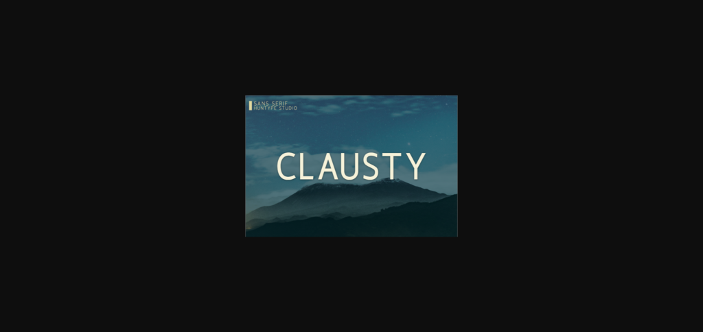 Clausty Font Poster 3