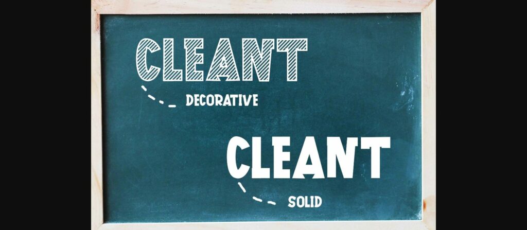 Cleant Font Poster 5