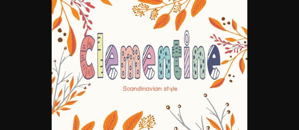 Clementine Font Poster 1