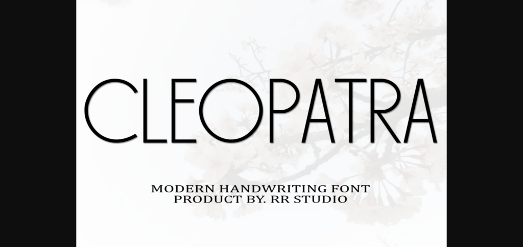 Cleopatra Font Poster 1