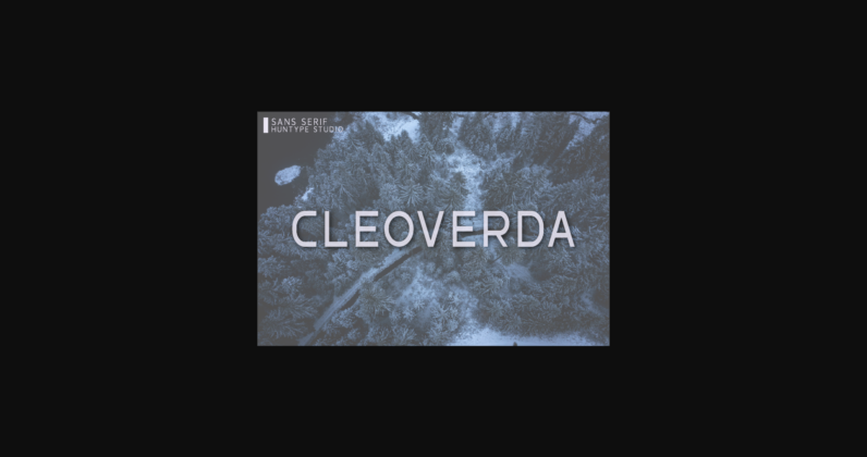 Cleoverda Font Poster 1