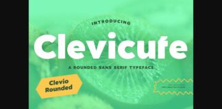 Clevicute Font Poster 1