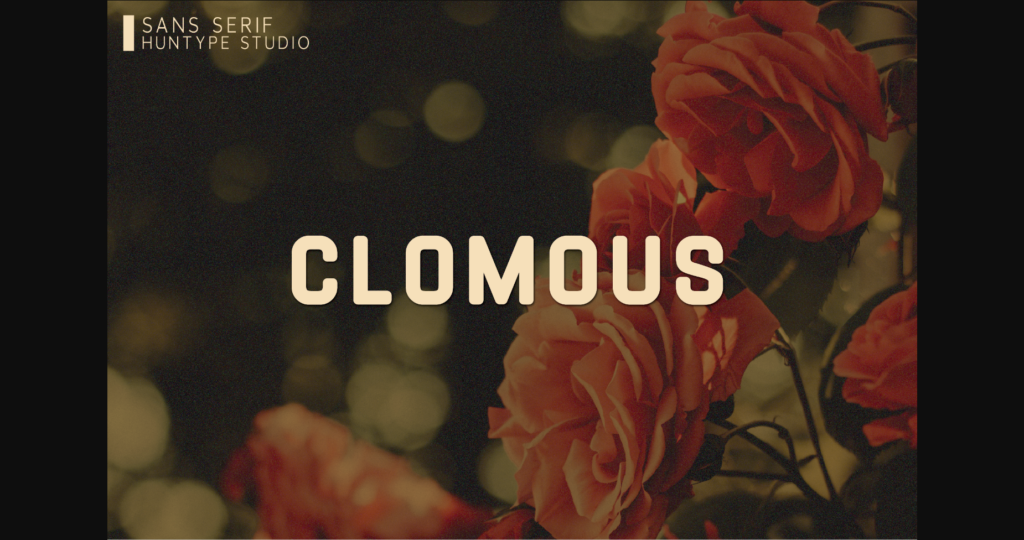 Clomous Font Poster 1