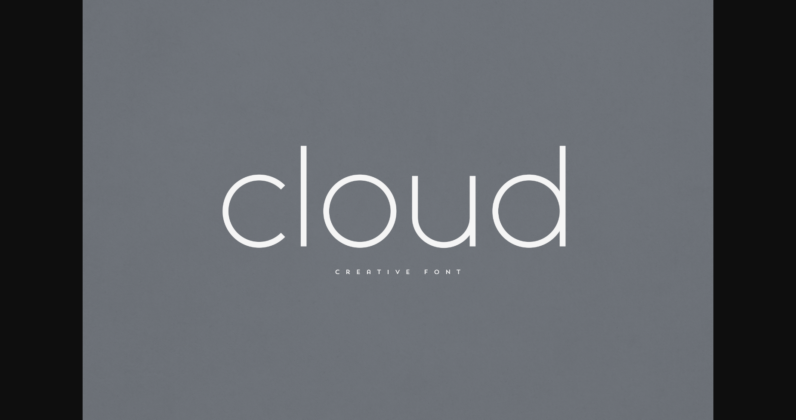 Cloud Font Poster 1
