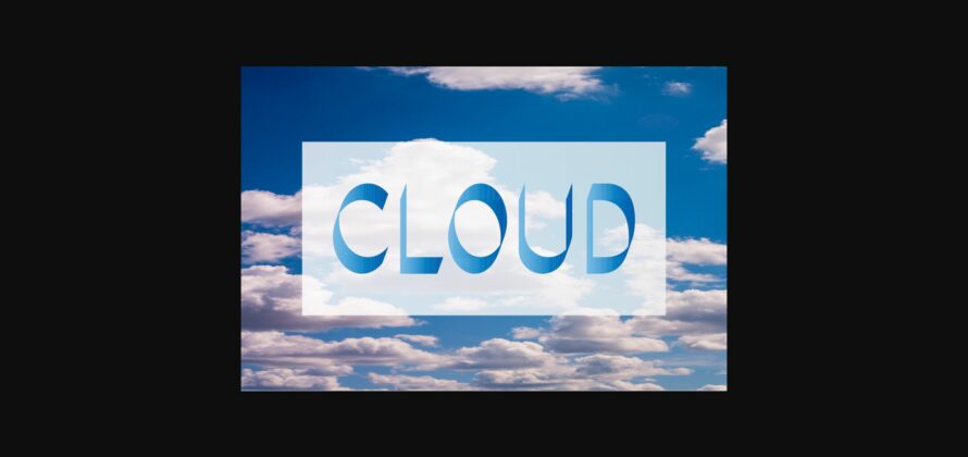 Cloud Font Poster 3