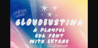 Cloudbusting Font Poster 1