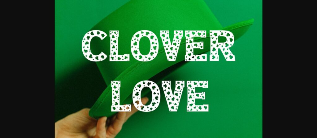 Clover Love Font Poster 3