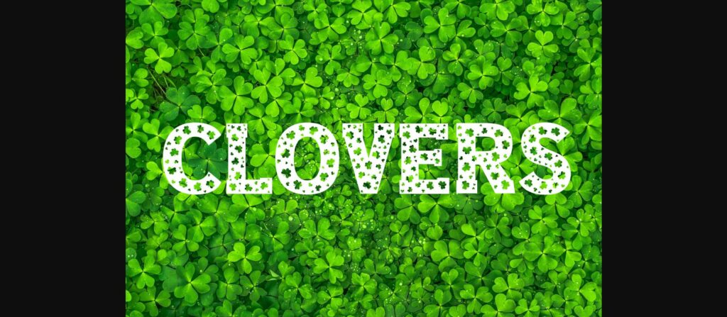 Clover Love Font Poster 5