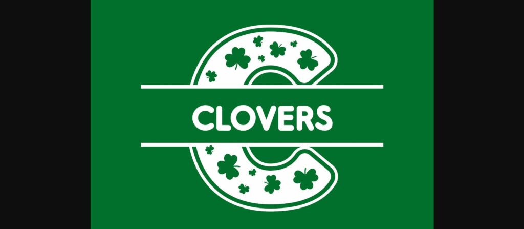 Clover Monogram Font Poster 4