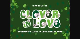 Clover in Love Font Poster 1