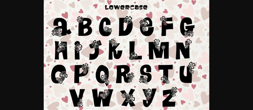 Clover in Love Font Poster 9