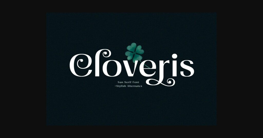 Cloveris Font Poster 3