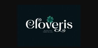 Cloveris Font Poster 1