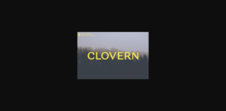 Clovern Font Poster 1